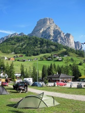 Camping Colfosco and Sassongher in the Dolomites, Italy