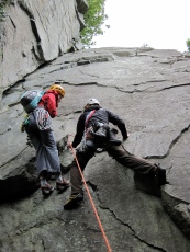 Libby and Me on the first pitch of Oberon.