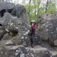 Bouldering in Fontainebleau with a Toddler