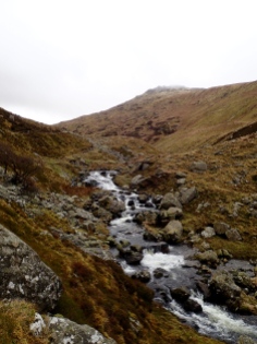The Afon Goch at the start of the walk-in to Cwm yr Afon Goch.
